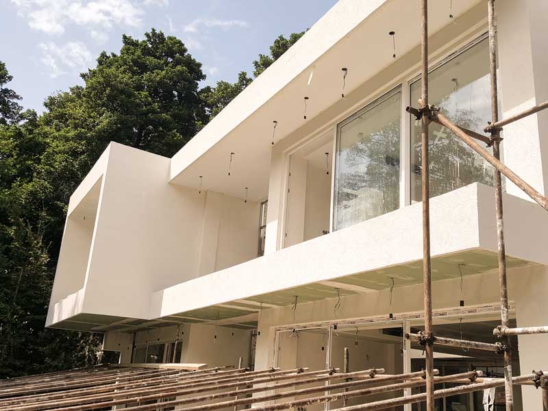 عایق رنگی نما